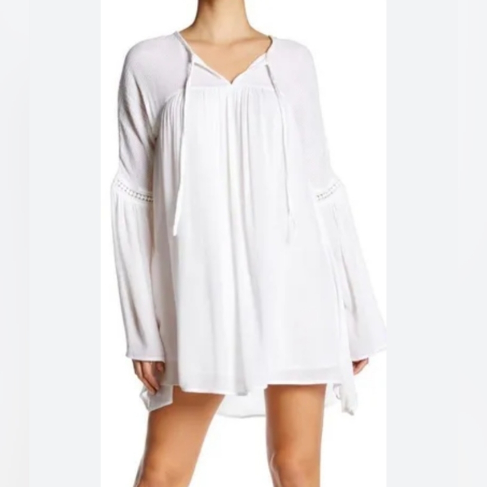 VOLCOM 100% white cotton dress XS
